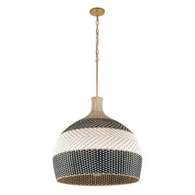 Zanzibar 6 Light Pendant 25.25 Inch Tall and 26 Inch Wide by Crystorama - ZAN-9006-SG-MK