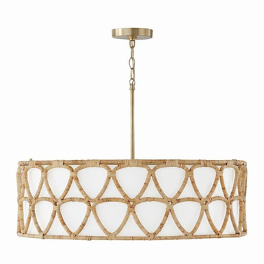 Tulum 4 Light Large Pendant 19.5 Inch Tall by Capital - 347242MA