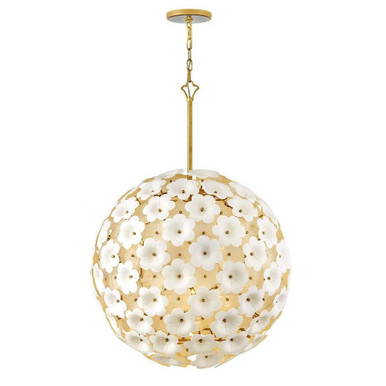 Marianne 35W 7 LED Medium Globe Chandelier 40 Inch Tall by Fredrick Ramond  - FR41966DG