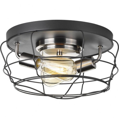 Gauge 2 Light 14 Inch Wide Flush Mount by Progress - P350037-143