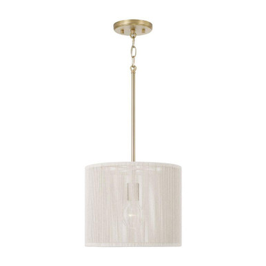 Tara 1 Light Drum Pendant 10 Inch Tall and 12 Inch Wide by Capital - 357912MA