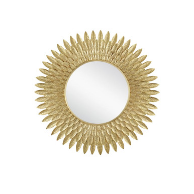 Plume Round Mirror 39 Inch Wide by Currey Company - 1000-0160