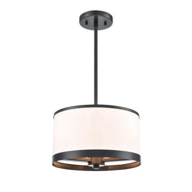 High Street 3 Light Pendant 7.26 Inch Tall and 12.01 Inch Wide by Artcraft - AC12161BK