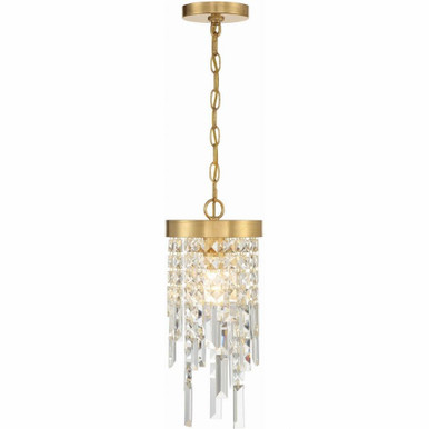 Winfield 1 Light Small Pendant by Crystorama - WIN-210-GA-CL-MWP