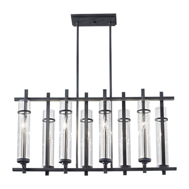Ethan 8 Light Mini Island Chandelier by Generation Lighting - F2630/8AF/BS