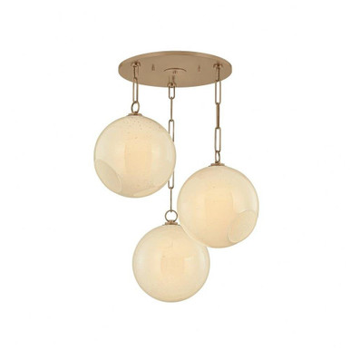 Bramble 3 Light Chandelier 14.25 Inch Tall and 26 Inch Wide by Troy - F1826-PBR