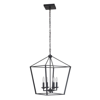 Flynt 4 Light Foyer Chandelier by Craftmade - 52935-FB