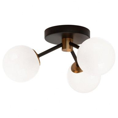 Novu 3 Light 13 Inch Wide Flush Mount by Matteo - X83003AGOP