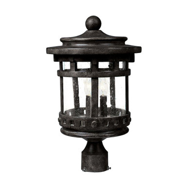 Santa Barbara DC Three Light Outdoor Pole/Post Mount by Maxim - 3136CDSE