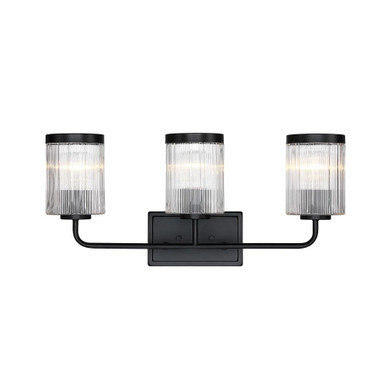 Aspen 3 Light Bath Vanity 10.5 Inch and 24 Inch Wide by Designers Fountain - D335M-3B-MB