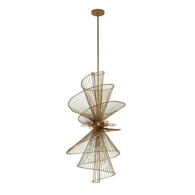 Aurora 6 Light Large Foyer Pendant by Kalco - 315950NRB