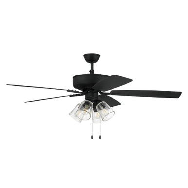 Pro Plus 104 Series 52 Inch Five Blade Ceiling Fan with Light by Craftmade - P104ESP5-52ESPWLN