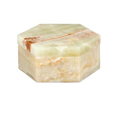 Arco Hexagon Box 3 Inch Tall and 7 Inch Wide by Currey Company - 1200-1036