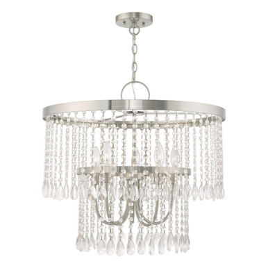Elizabeth 5 Light Medium Chandelier by Livex - 51065-91