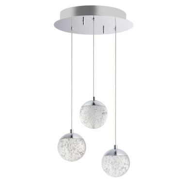 Orb Ii 15W 3 LED Medium Pendant by ET2 - E24263-91PC