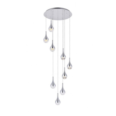 Amherst 9 LED Light Medium Chandelier by Elegant - 3809d24c