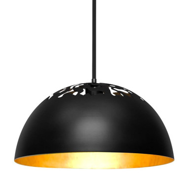 Gordy 1 Light Medium Stem Pendant by Besa 1TT-GORDY-BK - 1TT-GORDY-BK