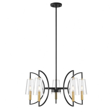 Hanley 5 Light Chandelier 14 Inch Tall and 28 Inch Wide By Savoy House - 1-7169-5-143