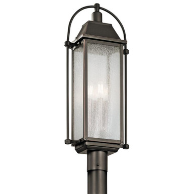 Harbor Row 4 Light Outdoor Post Lantern 27.25 x 6 Inches by Kichler - 49717oz