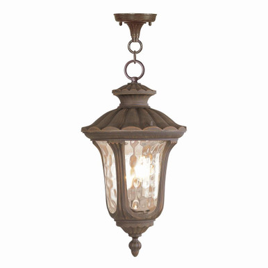 Oxford 3 Light Medium Traditional Outdoor Pendant by Livex - 7658-58