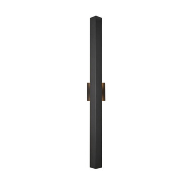 Troy 24W 2 LED Outdoor Wall Sconce 38 Inch Tall X 4.5 Inch Wide by Elegant - OD505W38BK