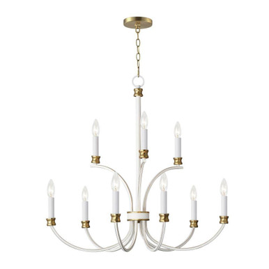 Charlton 9 Light Oversized Chandelier by Maxim - 11377WWTGL