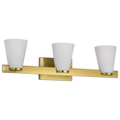 Royale 3 Light Bath Vanity 6.88 Inch Tall and 24 Inch Wide by Nuvo - 60/8723