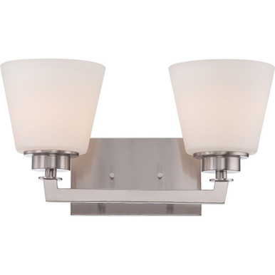 Mobili 2 Light Vanity Fixture 15.38 Inch Wide by Nuvo - 60/5452