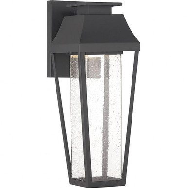Brookline 1 LED Outdoor Wall Lantern 15 Inch Tall by Savoy House - 5-352-BK