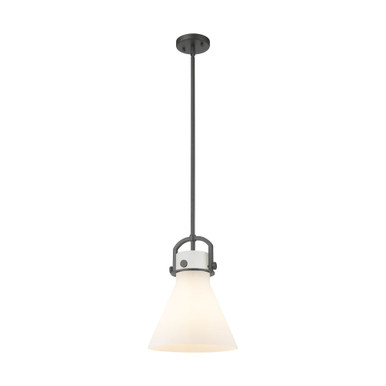 Newton Cone 1 Light Mini Pendant 13.13 Inch and 10 Inch Wide by Innovations - 410-1SM-G411-10