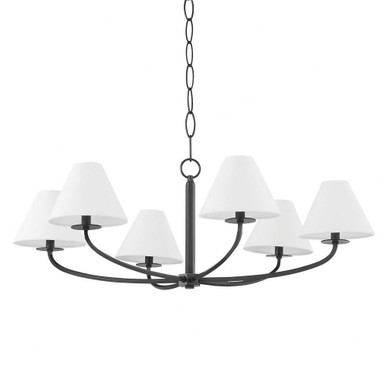 Stacey 6 Light Oversized Chandelier by Hudson Valley - BKO901
