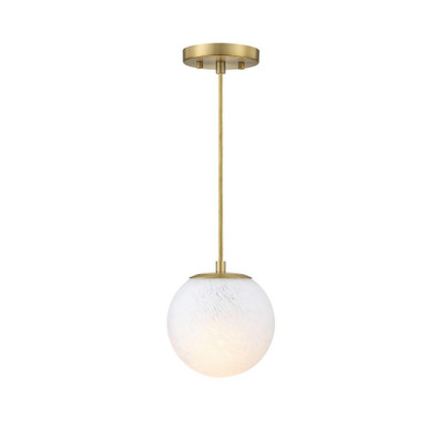 Pixie 1 Light Pendant 7.75 Inch Tall and 7 Inch Wide by Designers Fountain - D342M-7P-BG