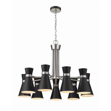 Soriano 9 Light Chandelier 32 Inch Wide by 23.75 Inch High by Z-Lite - 728-9