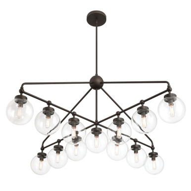 Stella 13 Light Chandelier 23.25 Inch Tall and 52 Inch Wide by Minka Lavery - 2975-860