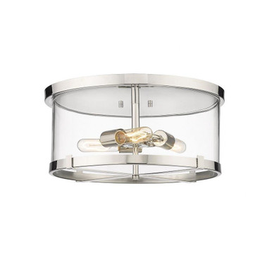 Callista 3 Light 16.5 Inch Wide Flush Mount by Z-Lite 3032F-PN - 3032F-PN