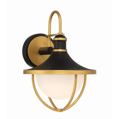 Atlas 1 Light Outdoor Wall Lantern 13.5 Inch Tall by Crystorama - ATL-701-MK-TG