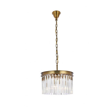 Sydney 3 Light Medium Pendant 16 Inch Wide by Elegant - 1208D16SG/RC