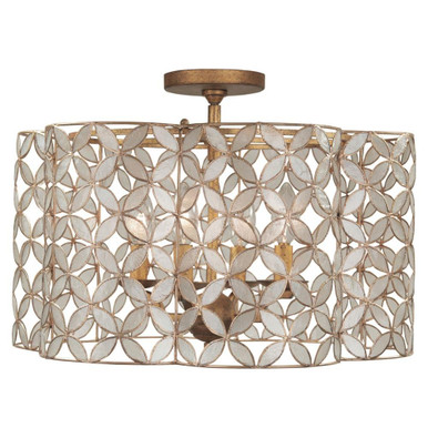 Maurelle 4 Light 17 Inch Wide Semi Flush Mount by Kalco - 515045OL