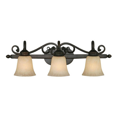 Belle Meade 3 Light Vanity Light by Golden - 4074-3 RBZ