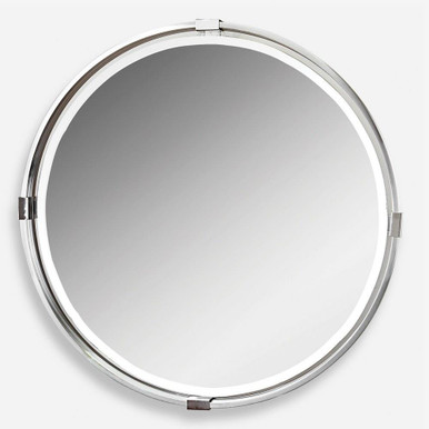 Tazlina 29.5 Inch Round Mirror 29.5 Inch Wide by 2 Inch deep by Uttermost - 09109