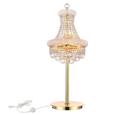 Empire 6 Light Table Lamp with Gold Finish by CWI  - 8001T14G