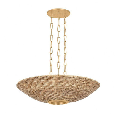 Ollie 3 Light Pendant 7 Inch Tall and 28 Inch Wide by Troy - F1528-VGL