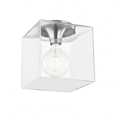 Grace 1 Light 10 Inch Wide Steel Flush Mount by Mitzi - H284501SQL-PN