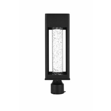 Amaris 11W 1 LED Outdoor Post Mount 18 Inch Tall and 6 Inch Wide by Elegant - OD604P18BK