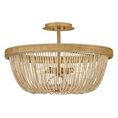 Tula 5W 4 LED Semi Flush Mount 13 Inch Tall and 22 Inch Wide by Hinkley - 48613BNG
