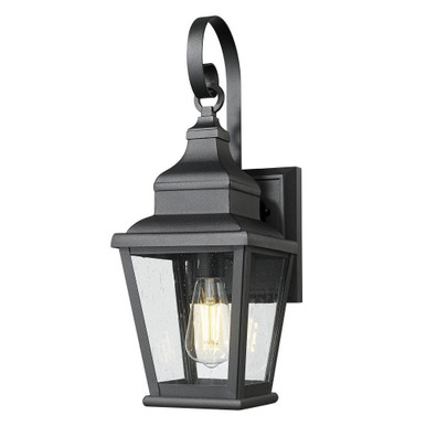 Raphael 1 Light Outdoor Wall Mount 19.25 Inch Tall X 7 Inch Wide by Z Lite - 5029S-BK