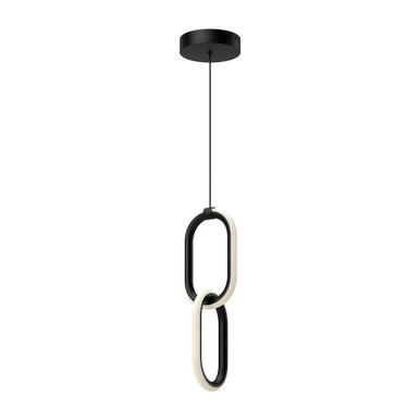 Airen 20W LED Pendant 15.5 Inch Tall and 5.25 Inch Wide by Kuzco - PD92615-BK-UNV