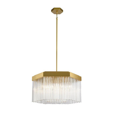 Emma 7 Light Chandelier 11.32 Inch Tall and 20.9 Inch Wide by Artcraft - AC12063BR