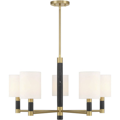 Conrad 5 Light Chandelier 18 Inch Tall and 28 Inch Wide By Savoy House - 1-4606-5-322