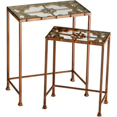 Gunnison small Nesting Table 11 Inch Wide by 19.5 Inch Long by Cyan - 04887